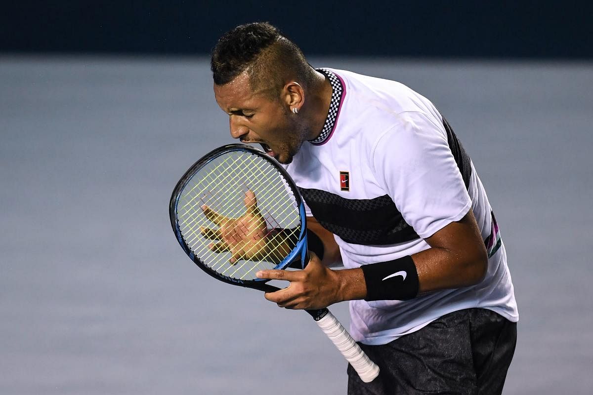 MAVERICK: Nick Kyrgios has come under a lot of scrutiny since his less than complimentary comments about Novak Djokovic and Rafael Nadal in an interview. AFP
