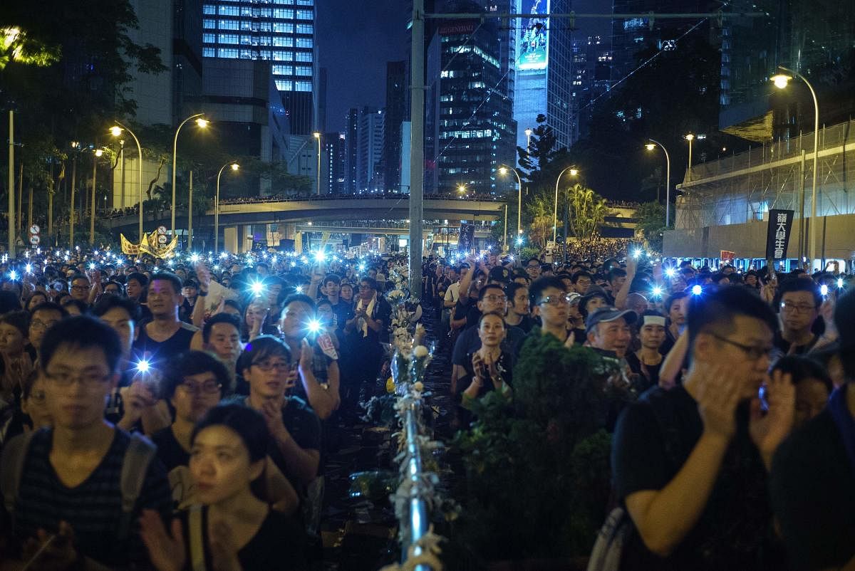 Hong Kong opposition groups on June 20 called for another major demonstration after the pro-Beijing government did not respond to demands of protesters who have shaken the city with massive rallies. (Photo AFP)