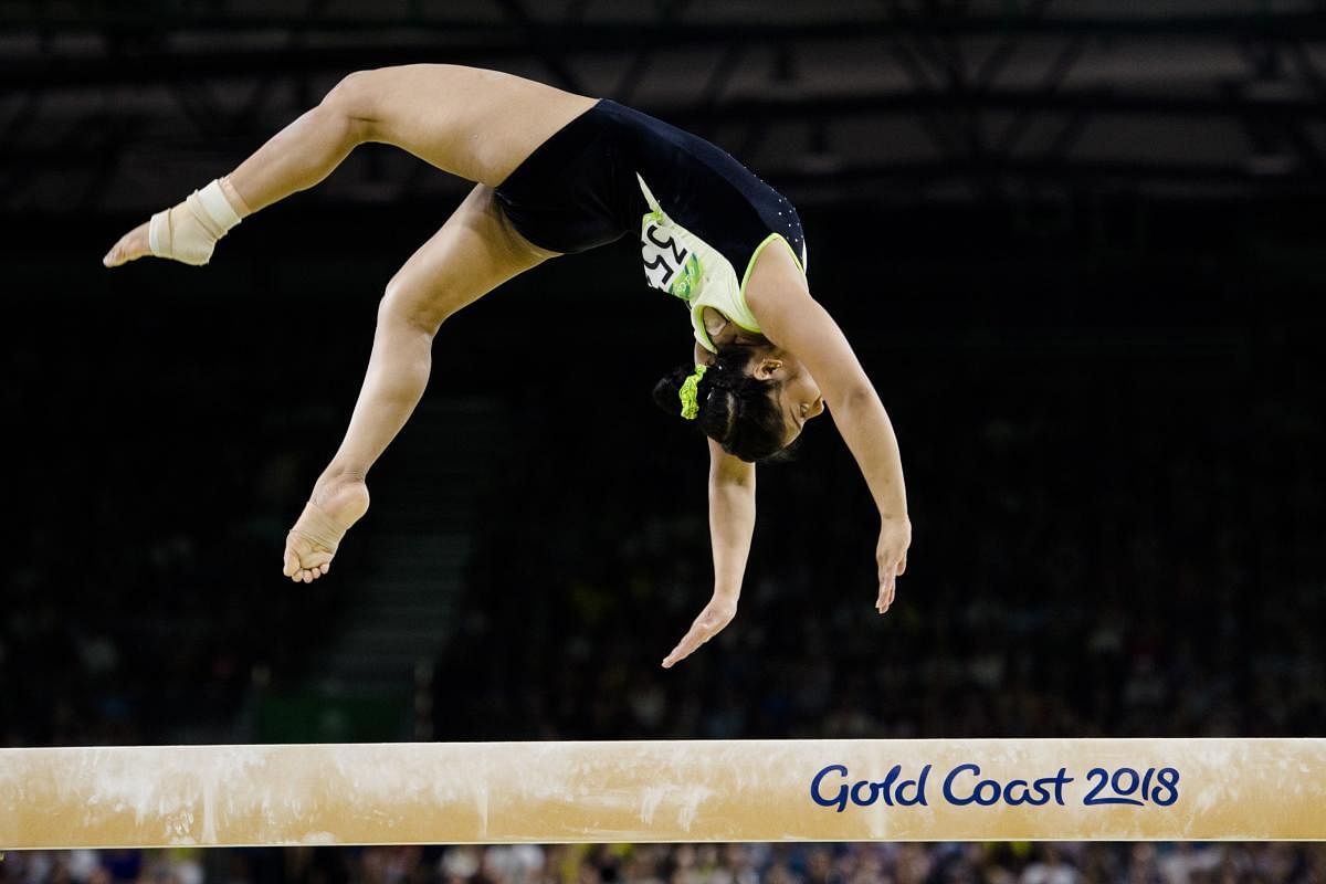 Indian gymnast Pranati Nayak clinched a bronze medal in the vault event at the Senior Asian Artistic Gymnastics Championships in Ulaanbaatar. (AFP File Photo)