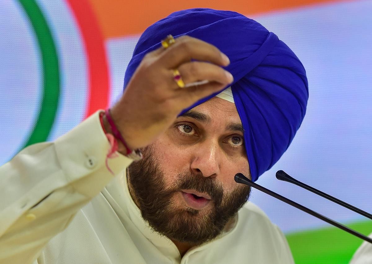 Punjab minister Navjot Singh Sidhu is yet to take charge of the power ministry (Photo PTI)