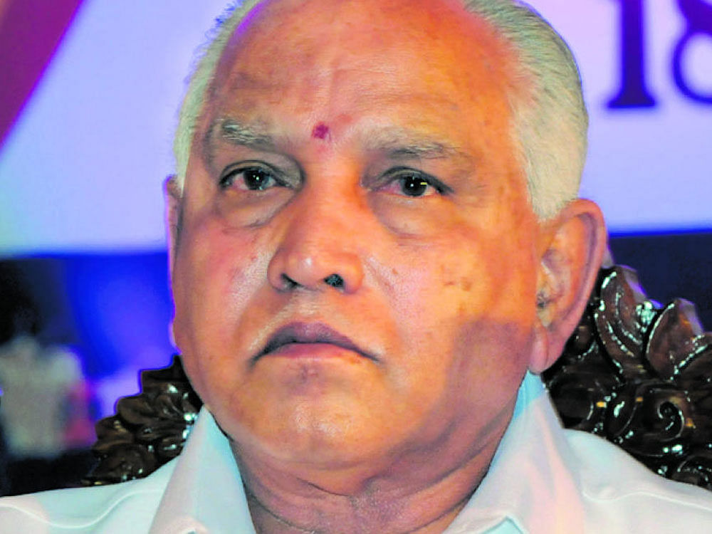 BJP state president and former Karnataka Chief Minister B S Yeddyurappa (file photo)