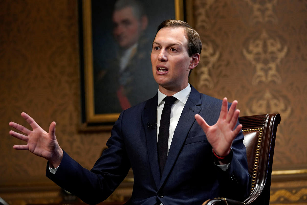The $50 billion "peace to prosperity" plan, set to be presented by Trump's son-in-law Jared Kushner at a conference in Bahrain next week, envisions a global investment fund to lift the Palestinian and neighbouring Arab state economies. (Reuters Photo)