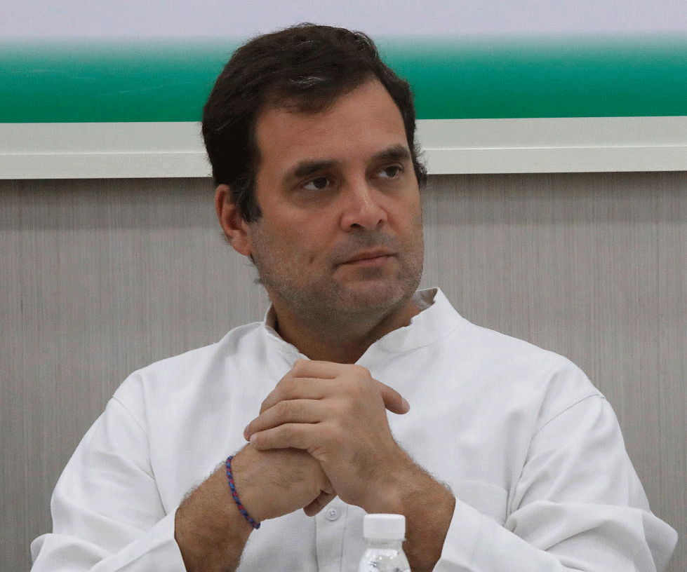 Congress president Rahul Gandhi's decision to meet party leaders from poll-bound states is seen as an indication of his intention of continuing in the top party post, which he had offered to quit after the Lok Sabha debacle. PTI file photo