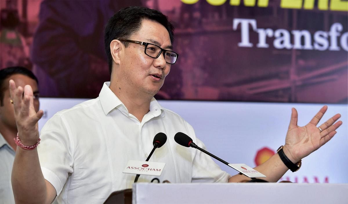 The Sports Minister Kiren Rijiju said he will soon resign from his position as President of Arunachal Archery Association. (PTO Photo)
