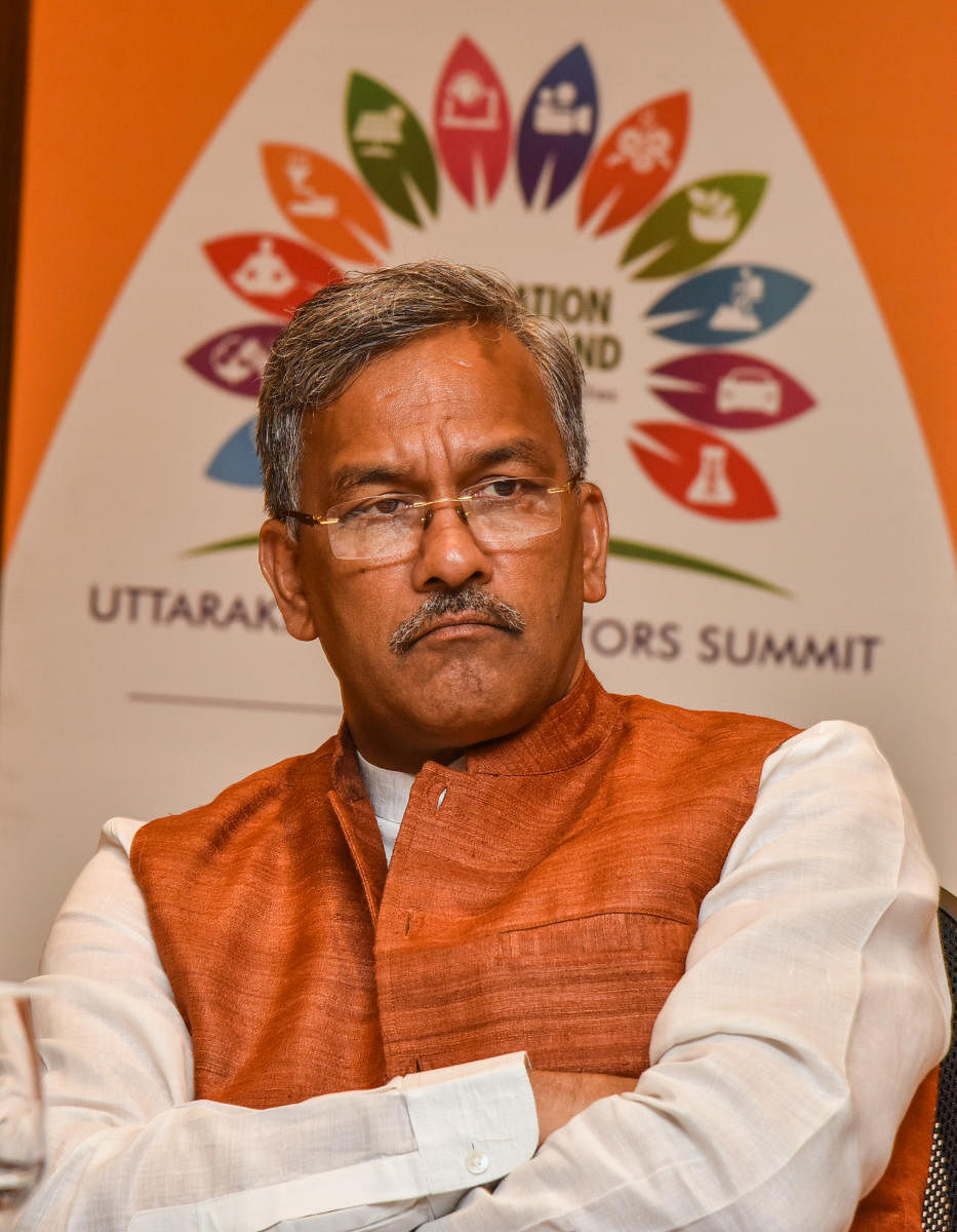 Trivendra Singh Rawat, Chief Minister Uttarakhand. (DH Photo)