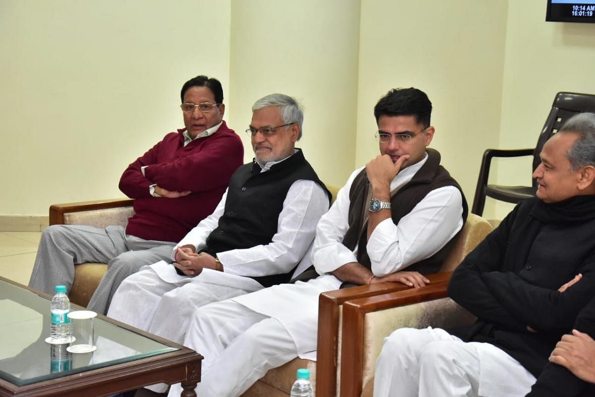 Rajasthan assembly Speaker CP Joshi convened an all-party meeting, holding a discussion on the smooth functioning of the House. (DH Photo)