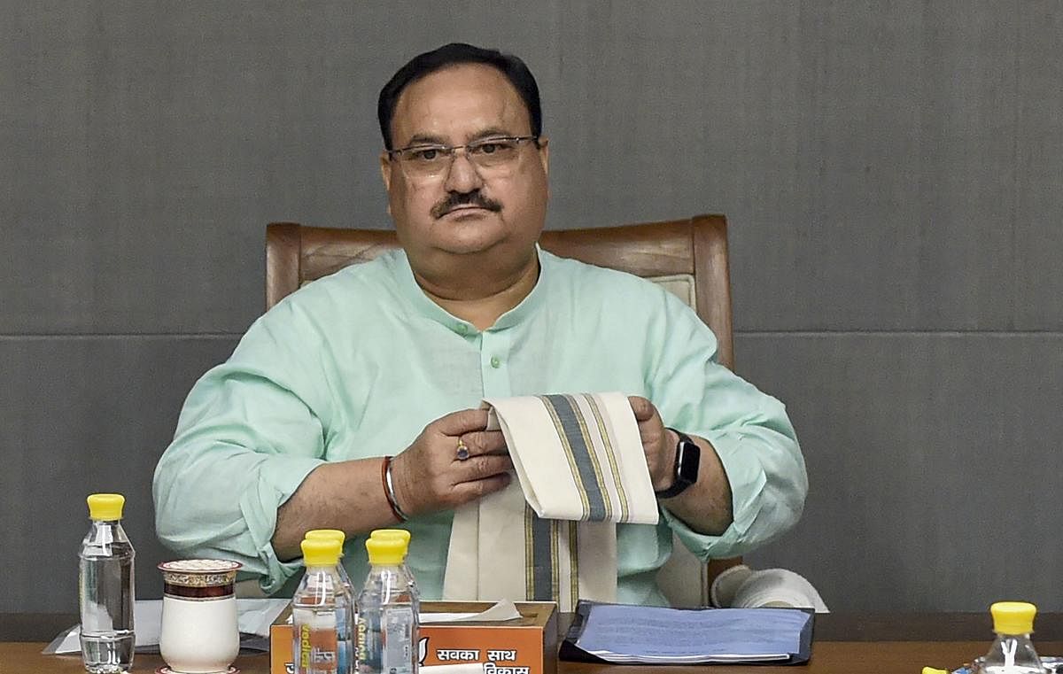 Ram Kumar Kashyap, sitting INLD MP in Rajya Sabha, joined the BJP on Wednesday in the presence of party working president JP Nadda. (PTI Photo)