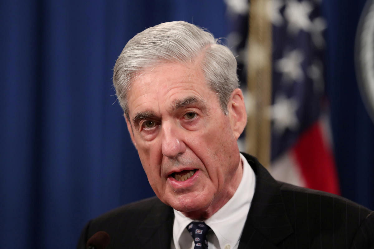 FILE PHOTO: U.S. Special Counsel Robert Mueller makes a statement on his investigation into Russian interference in the 2016 U.S. presidential election at the Justice Department in Washington, U.S., May 29, 2019. REUTERS/Jim Bourg/File Photo