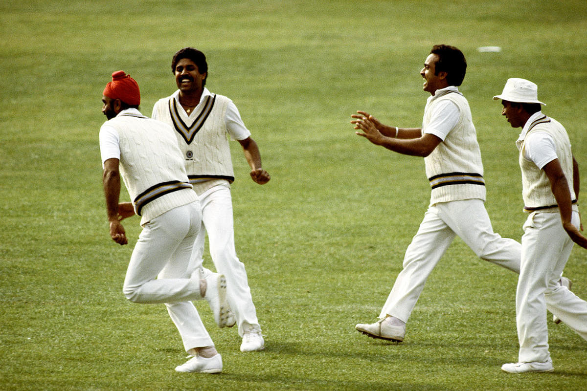India would go on to win the 1983 World Cup (then Prudential cup). Photo credit: DH photo