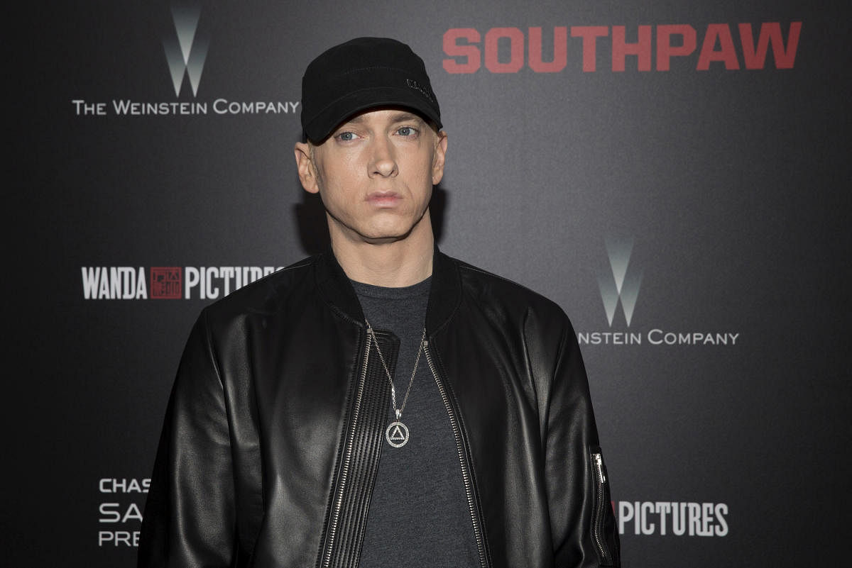 Eminem, whose real name is Marshall Mathers III, had a well-documented, troubled history with his father, whom the rapper has said he never met. (Reuters File Photo)