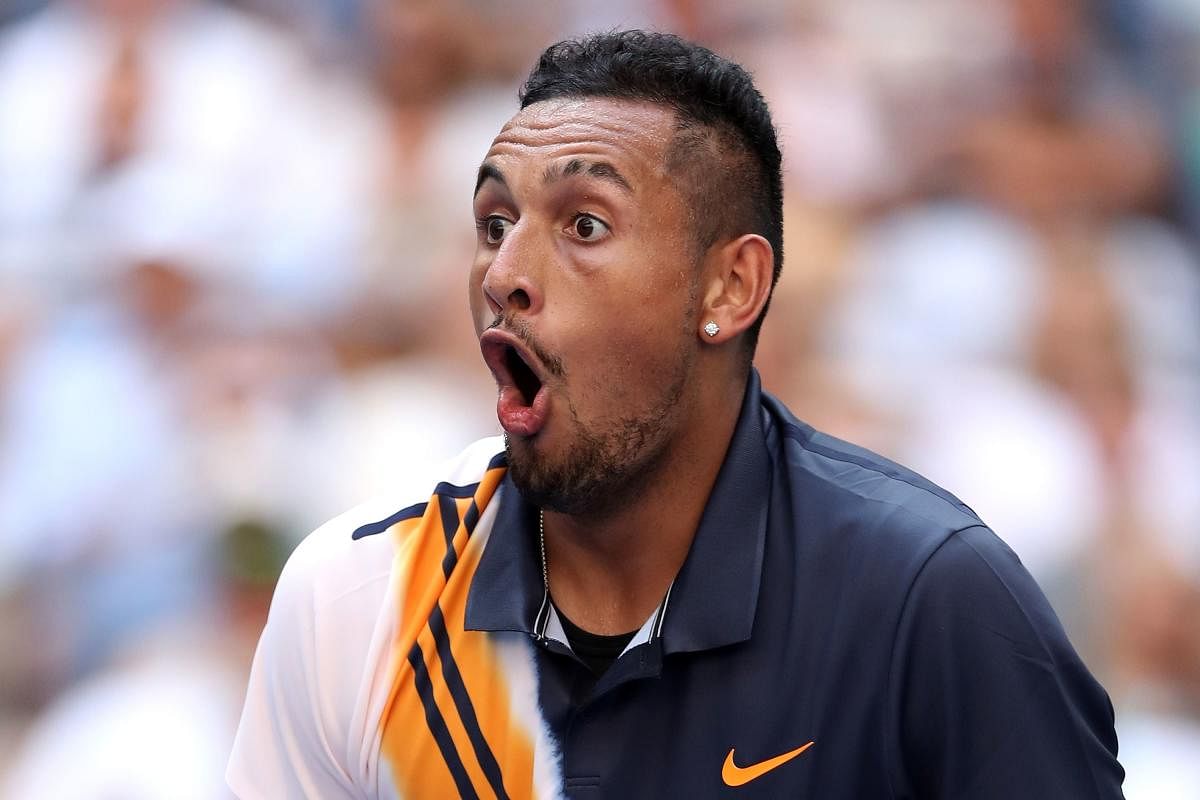 NOT BOTHERED: His problematic attitude notwithstanding, Nick Kyrgios has it in him to challenge the likes of Roger Federer, Rafael Nadal and Novak Djokovic. AFP 