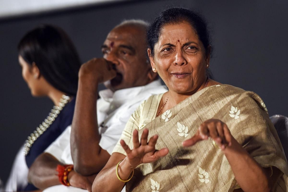 Defence Minister Nirmala Sitharaman on Sunday hit back at Congress President Rahul Gandhi after he accused her of lying in Parliament about procurement orders worth Rs 1 lakh crore for state-run aerospace major Hindustan Aeronautics Limited (HAL). PTI pho