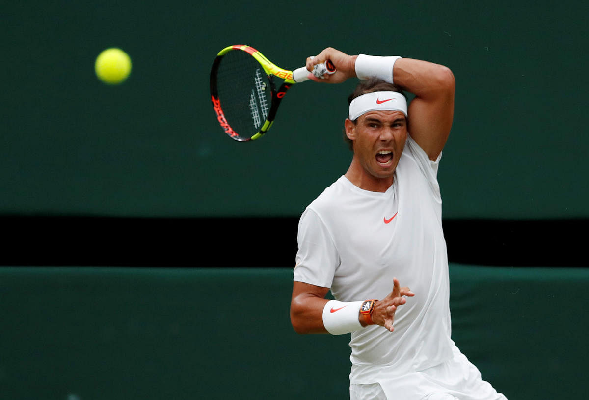DANGEROUS: The Wimbledon has always been a tough test for Rafael Nadal but his recent marauding form makes him a strong contender. Reuters 