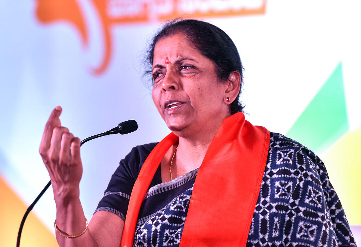 Defence Minister Nirmala Sitharaman. PTI file photo