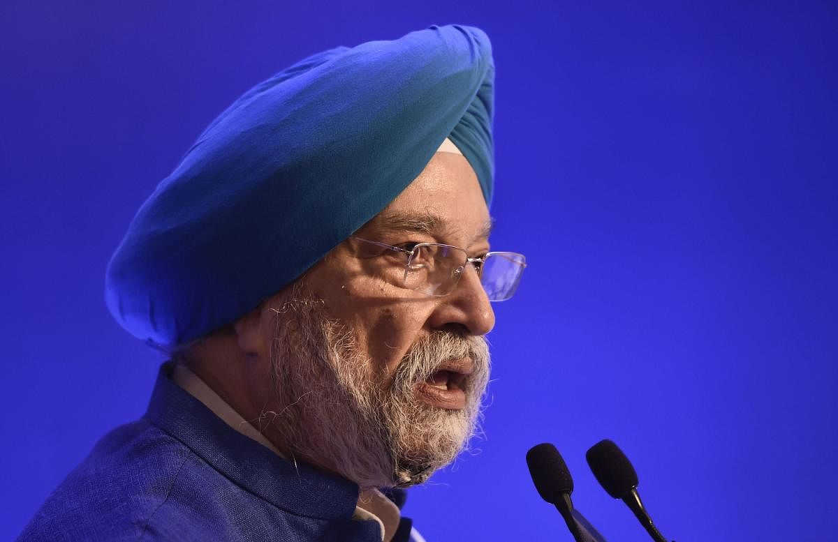 File photo of Union Minister Hardeep Singh Puri. Photo credit: Reuters