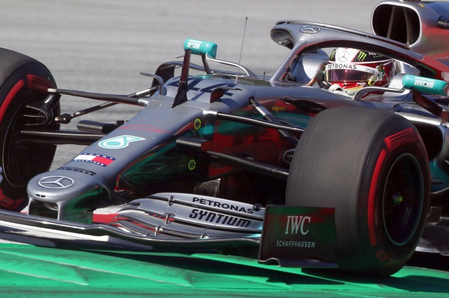 Lewis Hamilton in action during Friday practice for the Austrian Grand Prix. Picture credit: Reuters