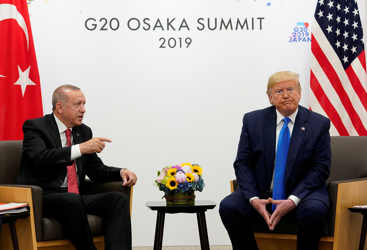 Trump reiterated the position in talks with President Recep Tayyip Erdogan in Japan's Osaka where the G20 summit is being held. (Reuters Photo)