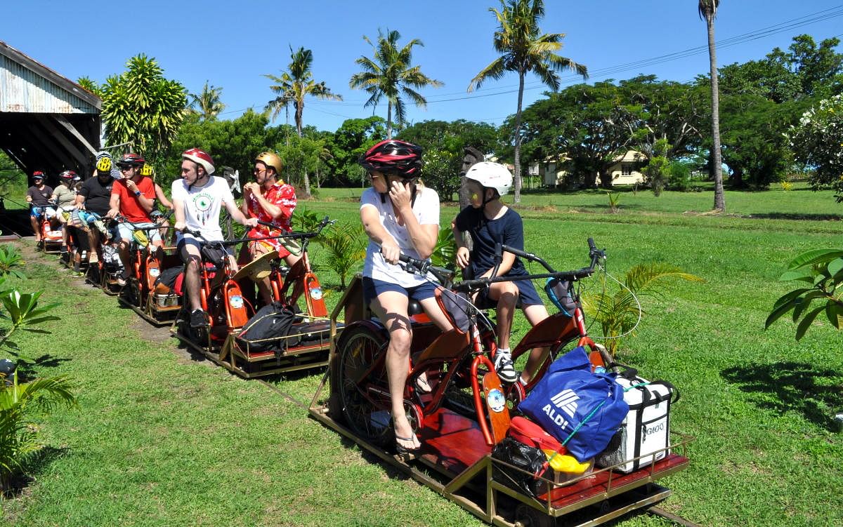 Ecotrax ride in Fiji