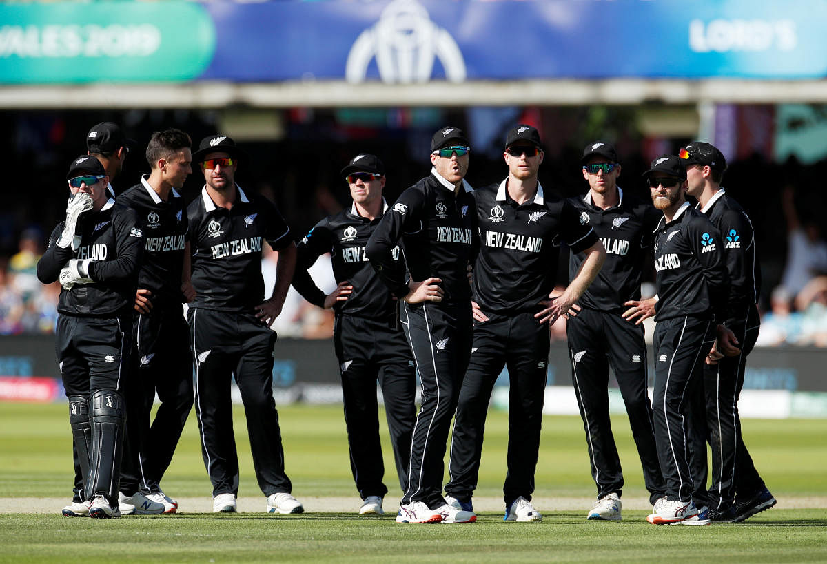 New Zealand suffered their second defeat of the tournament against Australia at Lord's on Saturday, losing by 86 runs against the holders after a defeat to Pakistan in their previous game. (Reuters Photo)