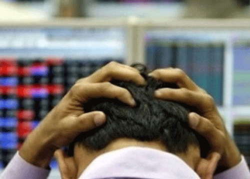 The Sensex, which had gained 58.25 points in the previous three sessions, fell by 92.77 points, or 0.42 per cent to 21,740.09 -- the weakest closing since 21,513.87 on March 6. Reuters file photo