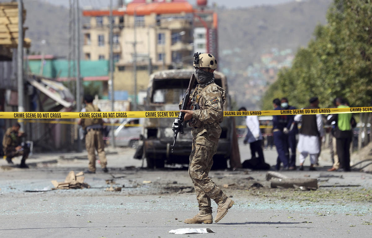 A large blast rocked the diplomatic district of Kabul on Monday, sending a plume of black smoke over the Afghan capital. (PTI File Photo)