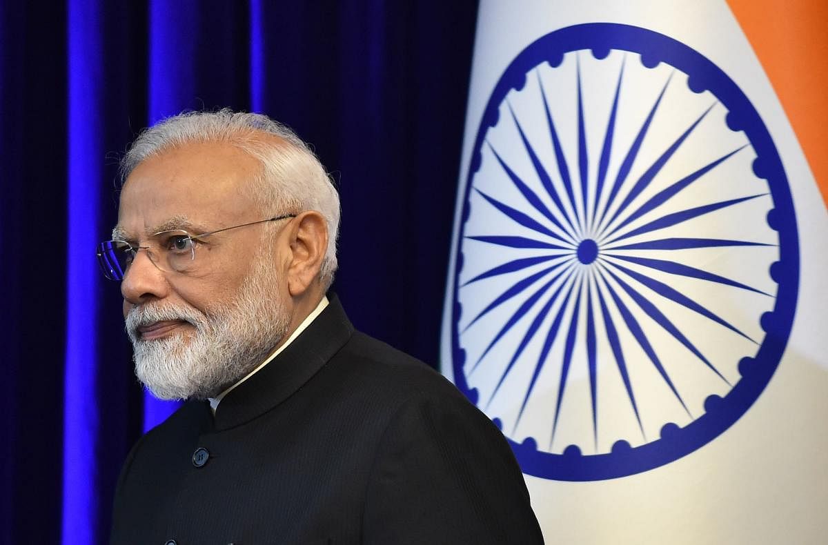 PM Narendra Modi is likely to visit Bhutan in the next few weeks to inaugurate a satellite tracking centre India is building there in response to an advanced facility that China built in the Tibet Autonomous Region. AFP FILE
