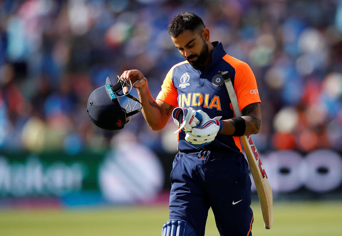 RARE OCCURRENCE: India skipper Virat Kohli, who has five successive half-centuries, will be hoping to finally turn it into a century against Bangladesh on Tuesday. REUTERS 