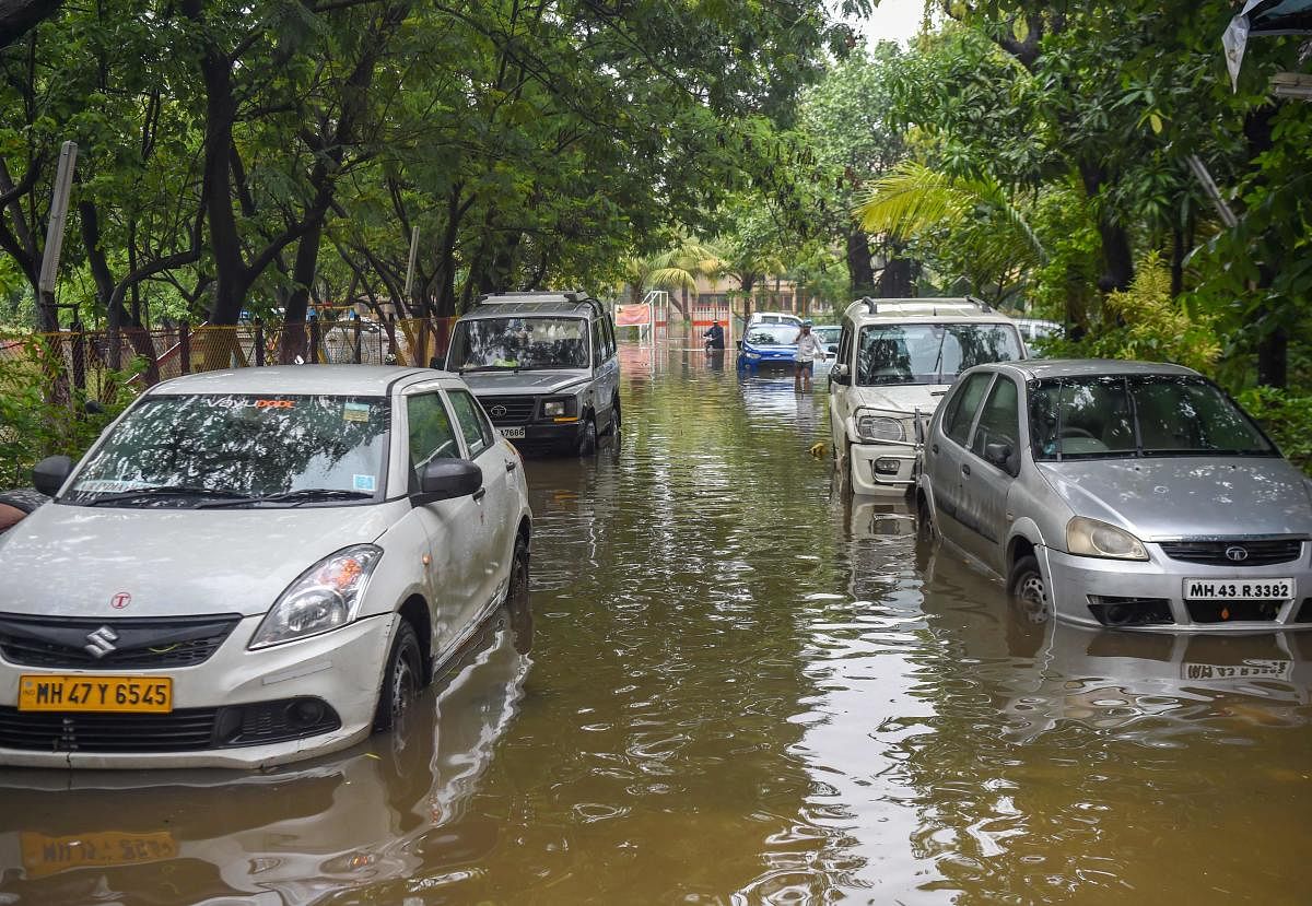 Mumbai was lashed by heavy rains for a second consecutive day, bringing the city to a virtual standstill. AFP photo