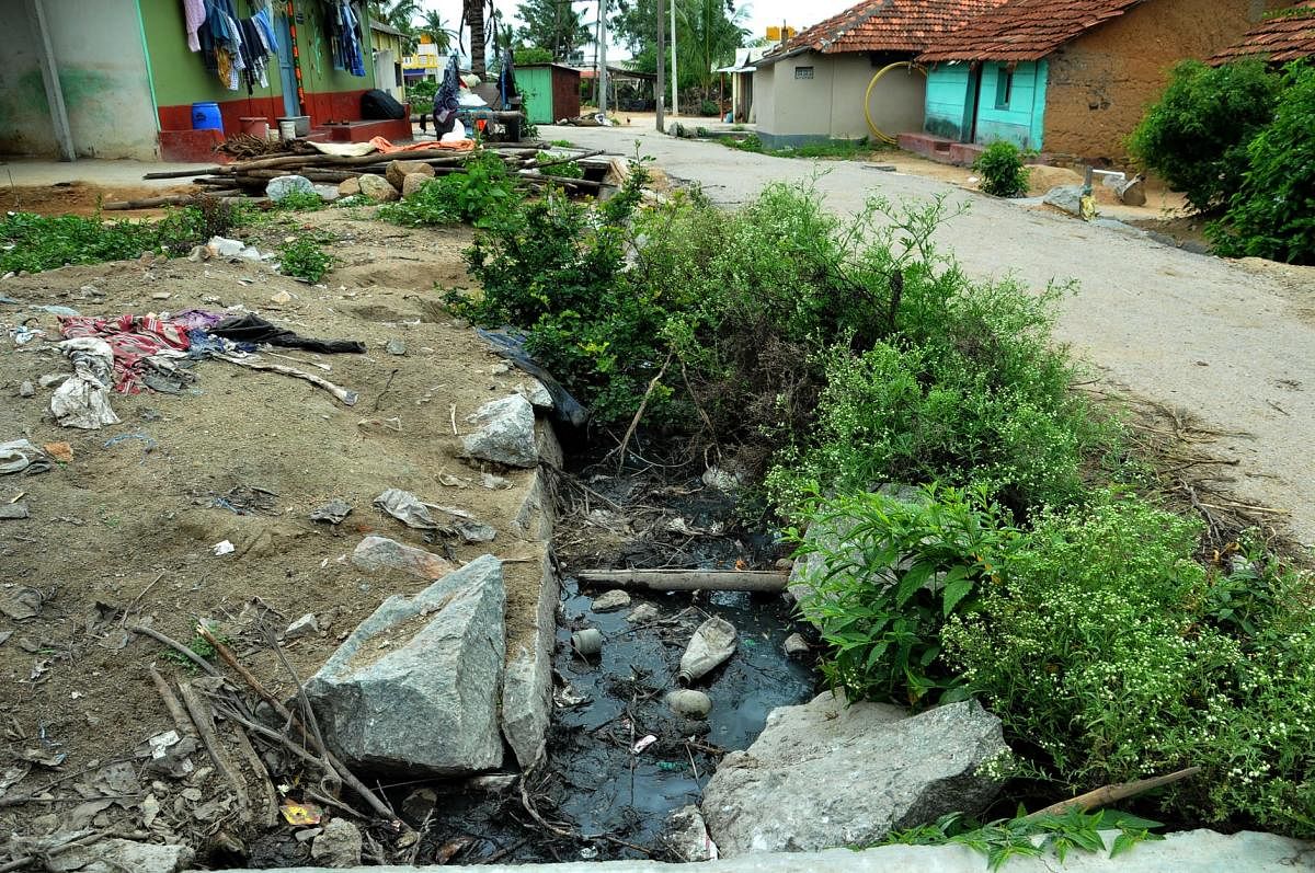 The condition of an SC colony at Gowdanahalli in Chikkamagaluru.