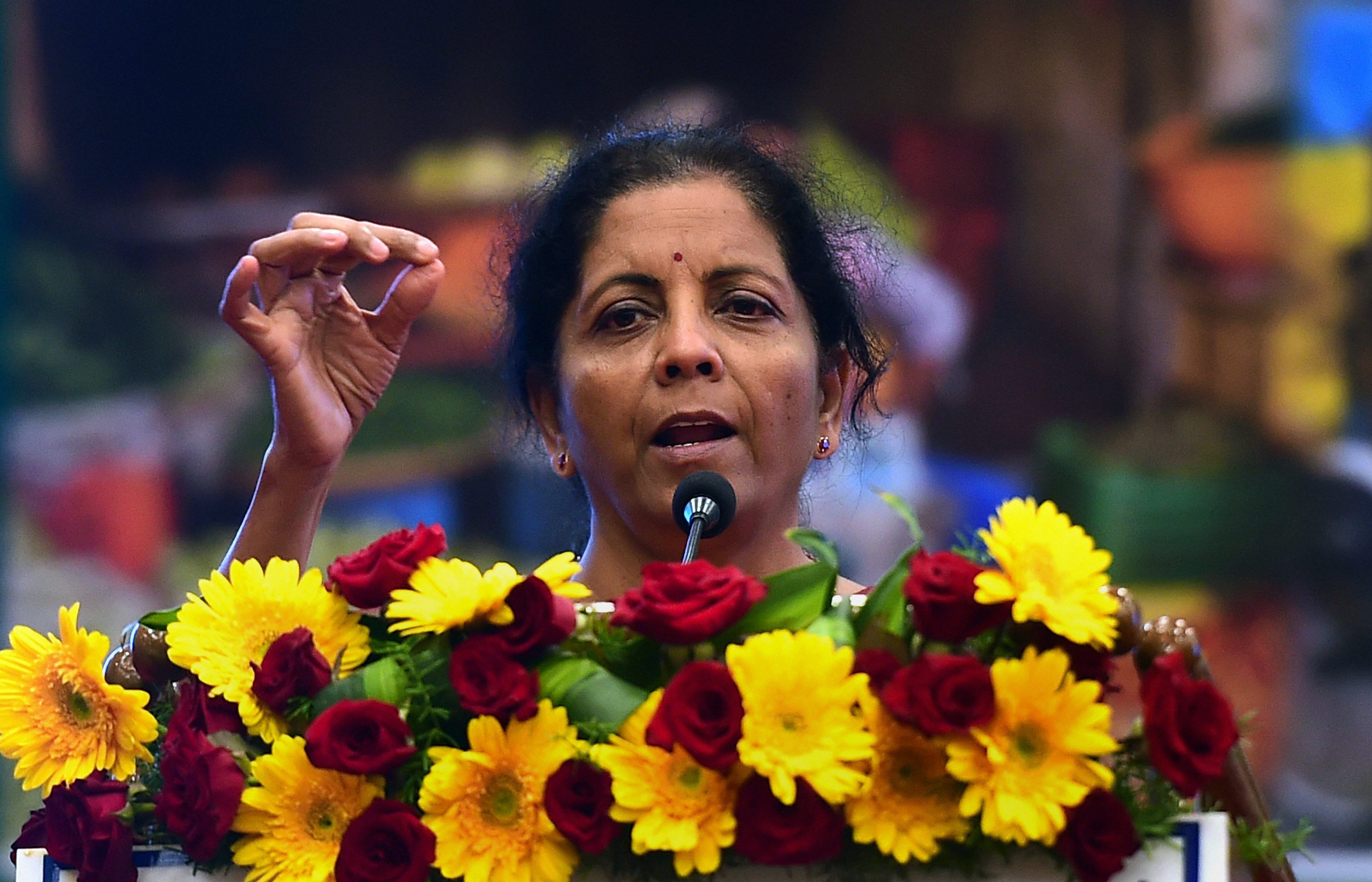  From Urdu couplets, a leaf out of Tamil Sangam literature which talks about elephants raiding fields and somehow linking it to taxation, Sitharaman's speech had it all.  PTI File Photo 