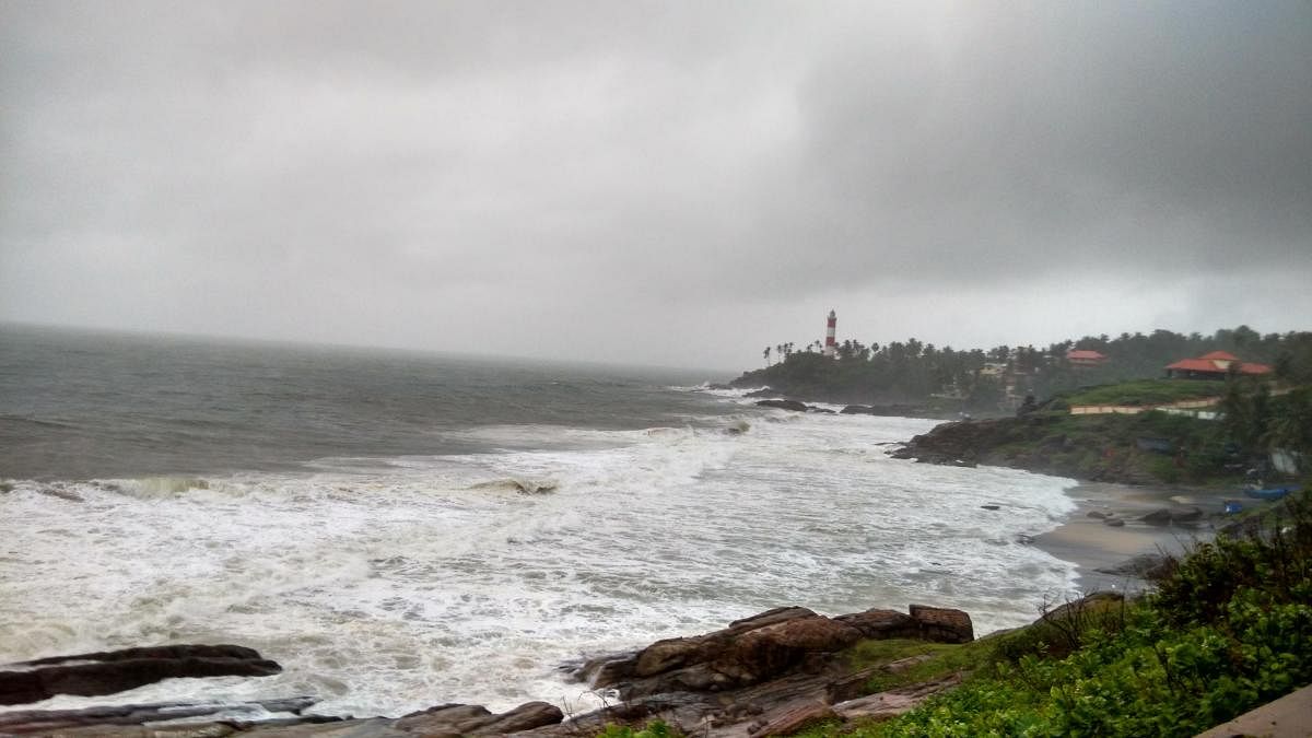 A quiet green corner of Kovalam