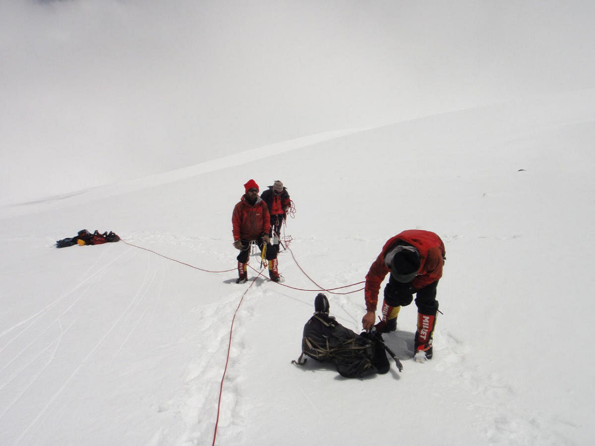 Veteran British mountaineer Martin Moran led three other Britons, two Americans, an Australian and an Indian up Nanda Devi East. (PTI Photo)