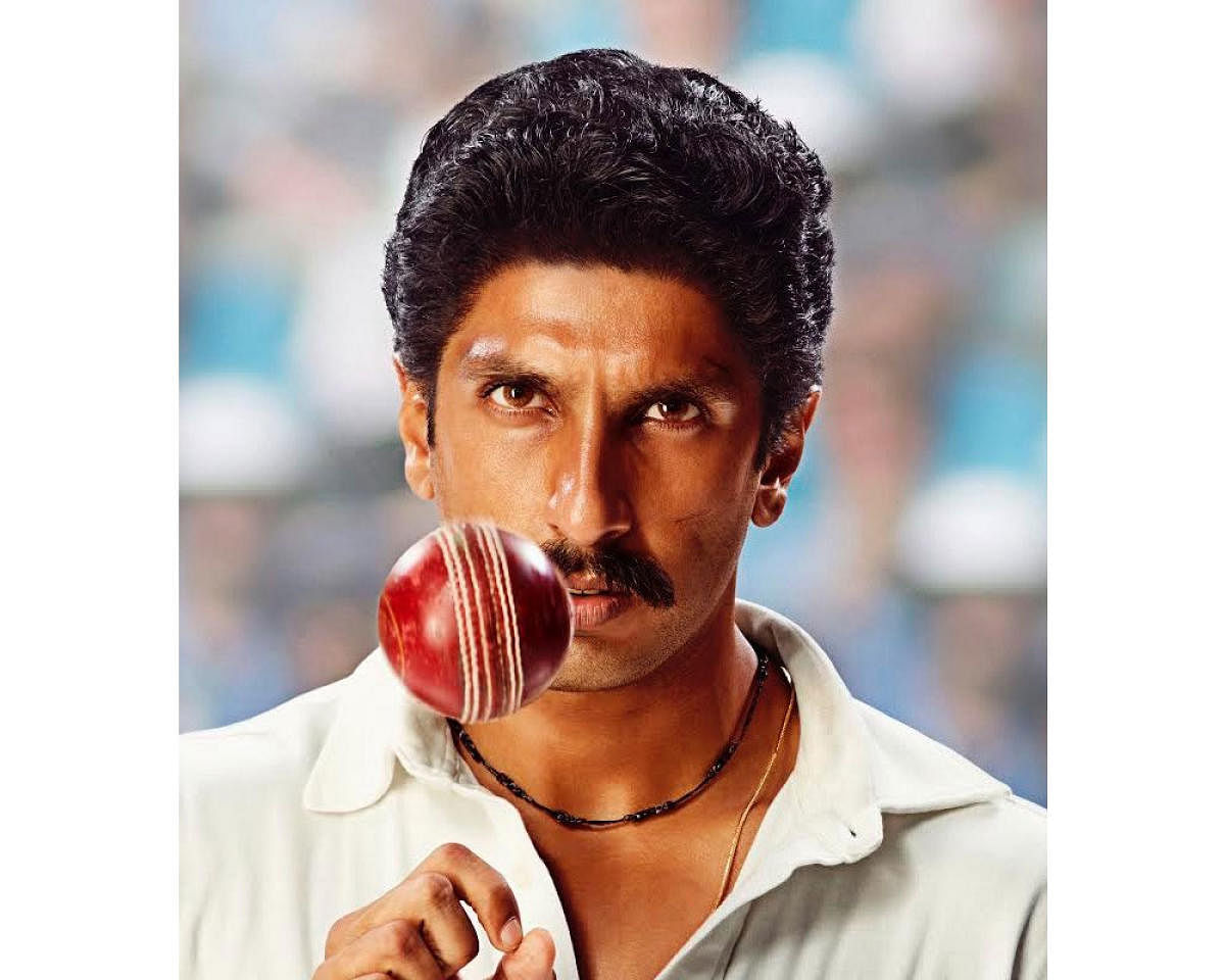 On his 34th birthday, Ranveer Singh treated his fans with his first look as Indian cricket legend Kapil Dev from the upcoming film “83”.