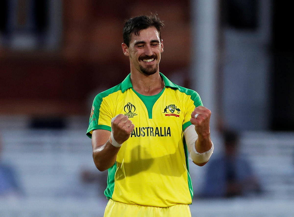 Mitchell Starc is the leading wicket taker of the World Cup till now. Photo credit: Reuters