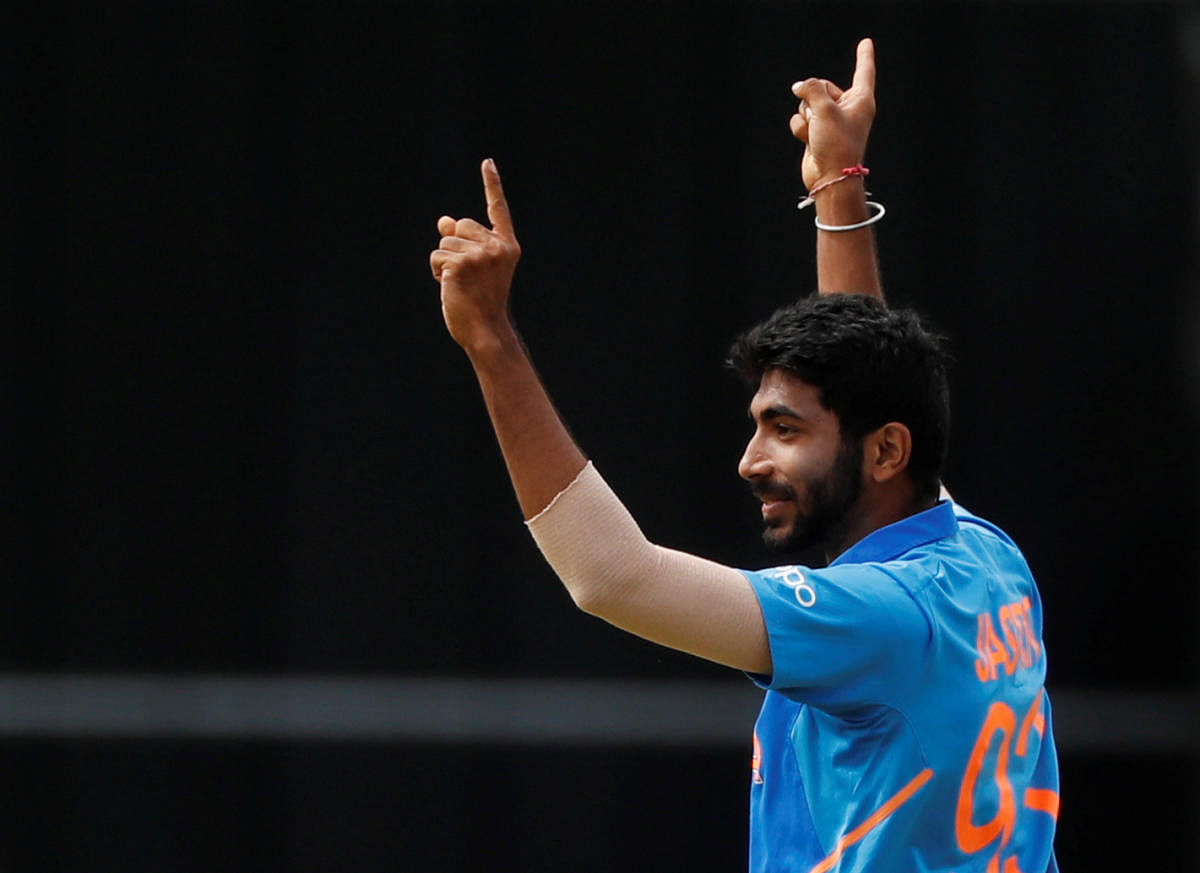 Bumrah was keen to share the plaudits with the rest of the attack, even though he was the undoubted star of the bowling show during the win. (Reuters Photo)