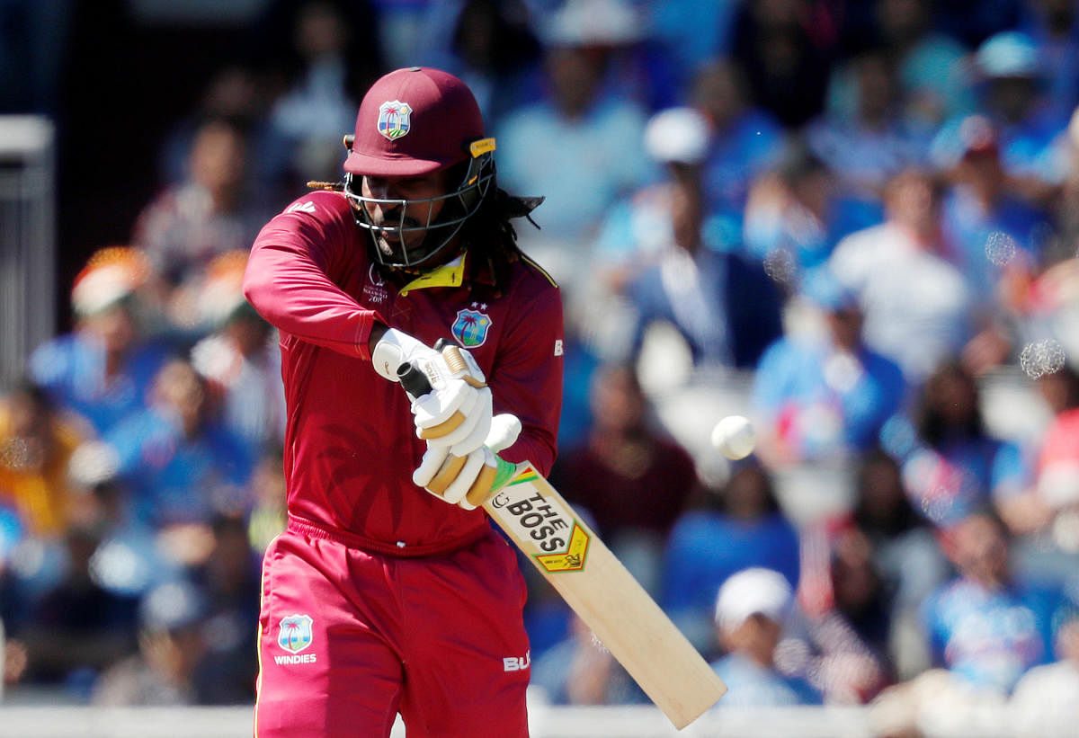 File photo of Chris Gayle in action against India. Photo credit: Reuters