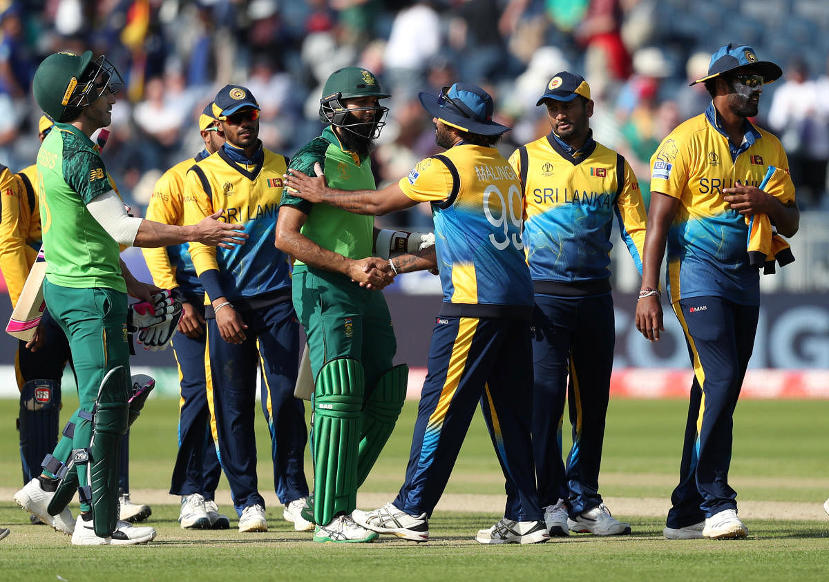 The loss against South Africa has dented Lanka's hopes of qualifying for the semifinals. Photo credit: Reuters