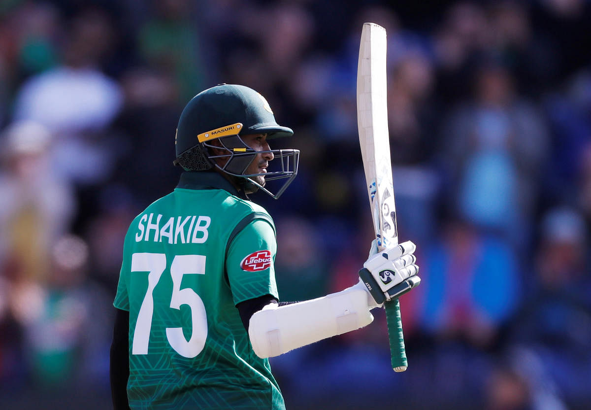 Shakib Al Hasan is in prolific form with the bat. Photo credit: Reuters