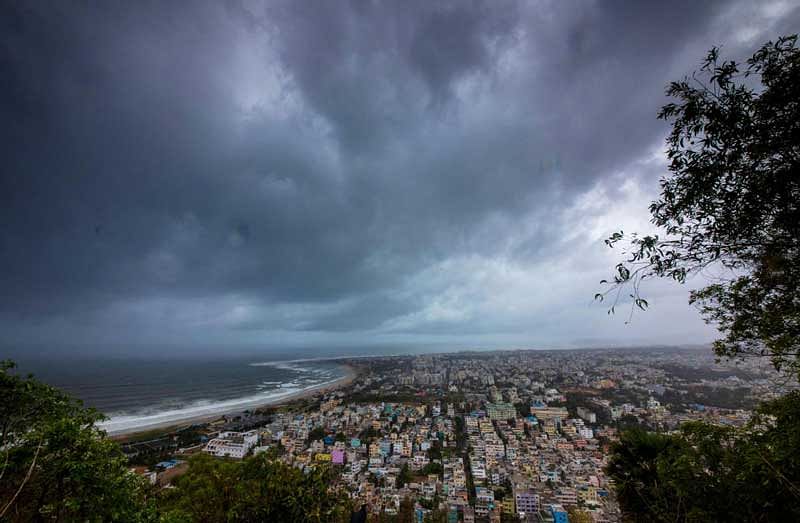 Clouds loom ahead of cyclone Fani in Visakhapatnam. (Reuters Photo)