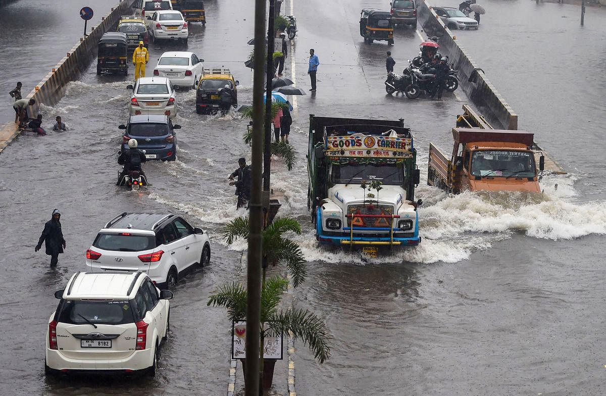 After a break of few days, heavy rains returned to Mumbai and its neighbouring areas on Monday morning. (PTI File Photo)