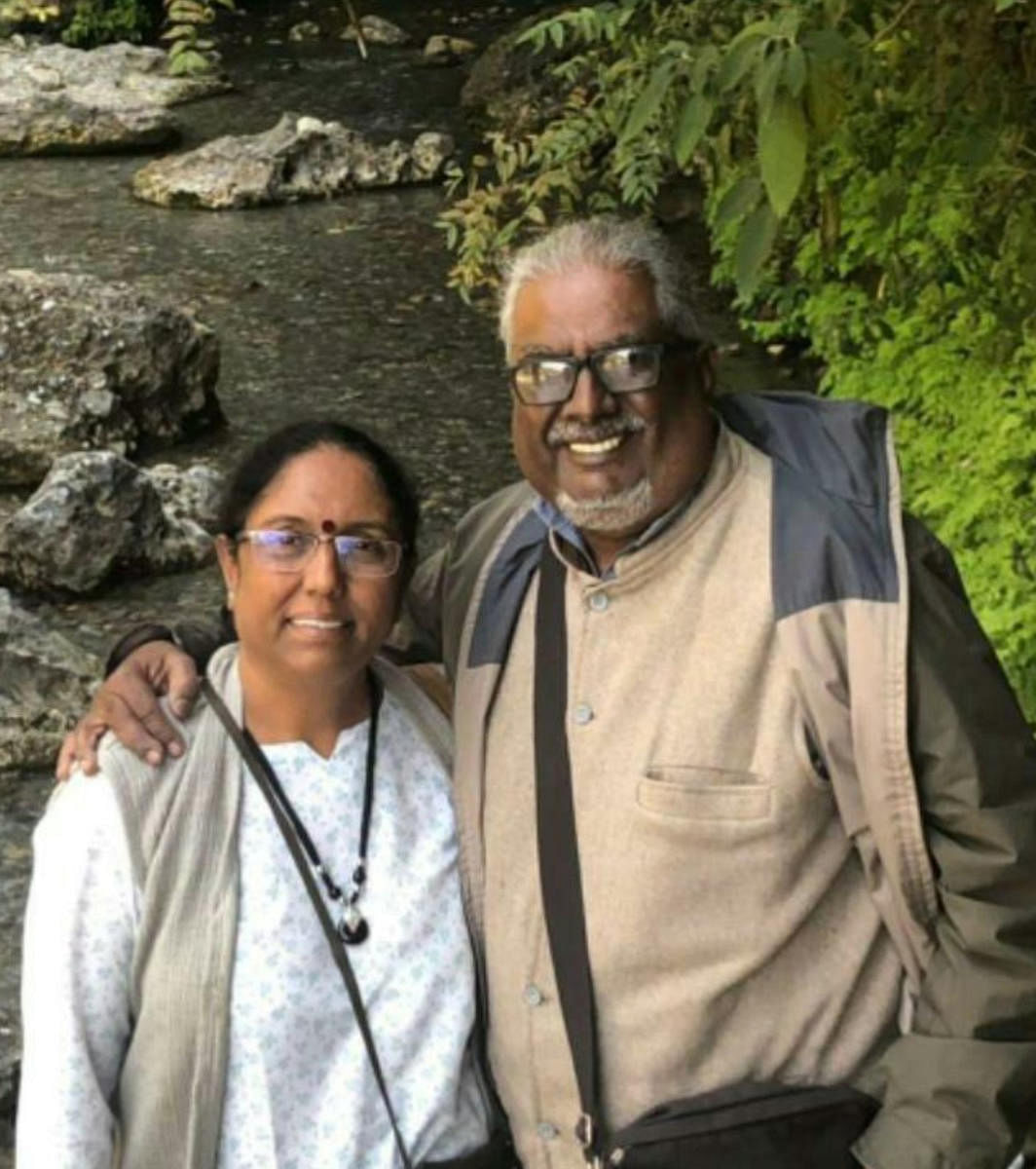 Artiste Muddukrishna and his wife Indrani