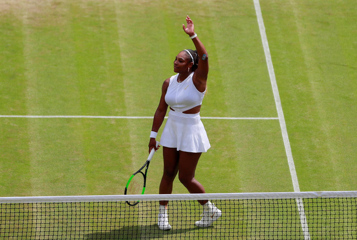 Serena Williams may never get a better chance of equalling Margaret Court's Grand Slam title record of 24 with the Wimbledon quarter-finals bereft of the leading lights in women's tennis. (Reuters Photo)