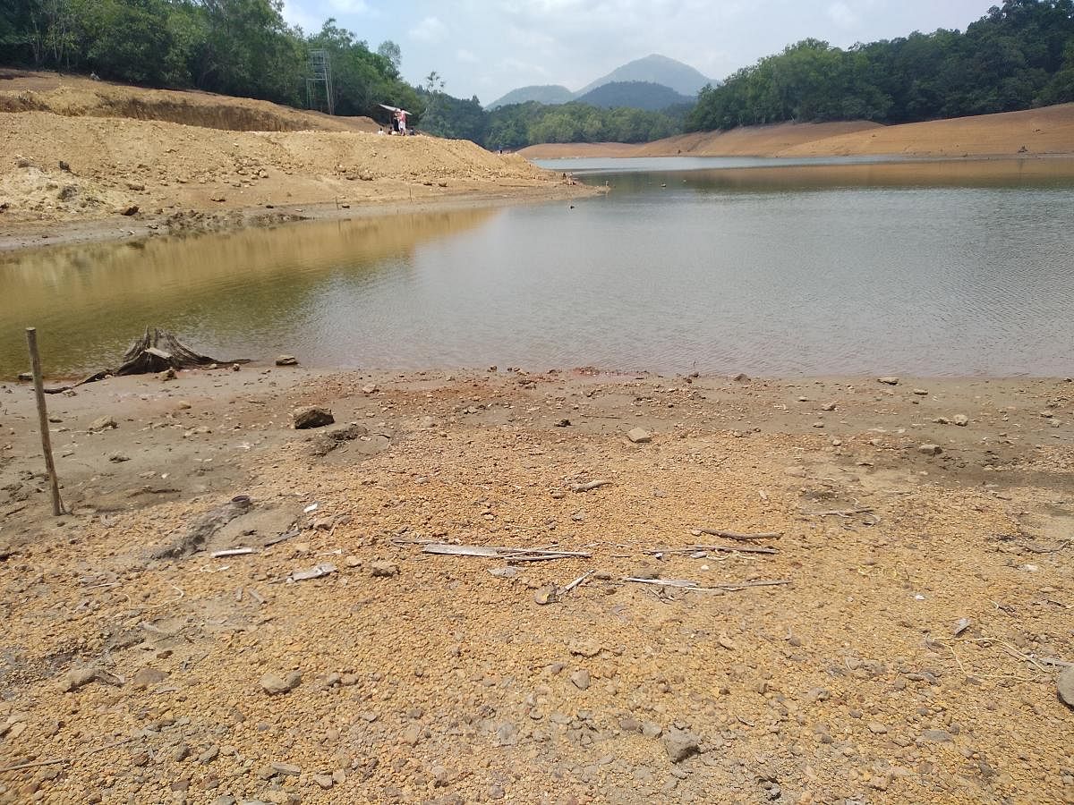 Neyyar, one of the major water supply source in Thiruvananthapuram, almost dried up just ahead on the monsoon. The situation remains almost same now also owing to deficit in monsoon. DH file photo