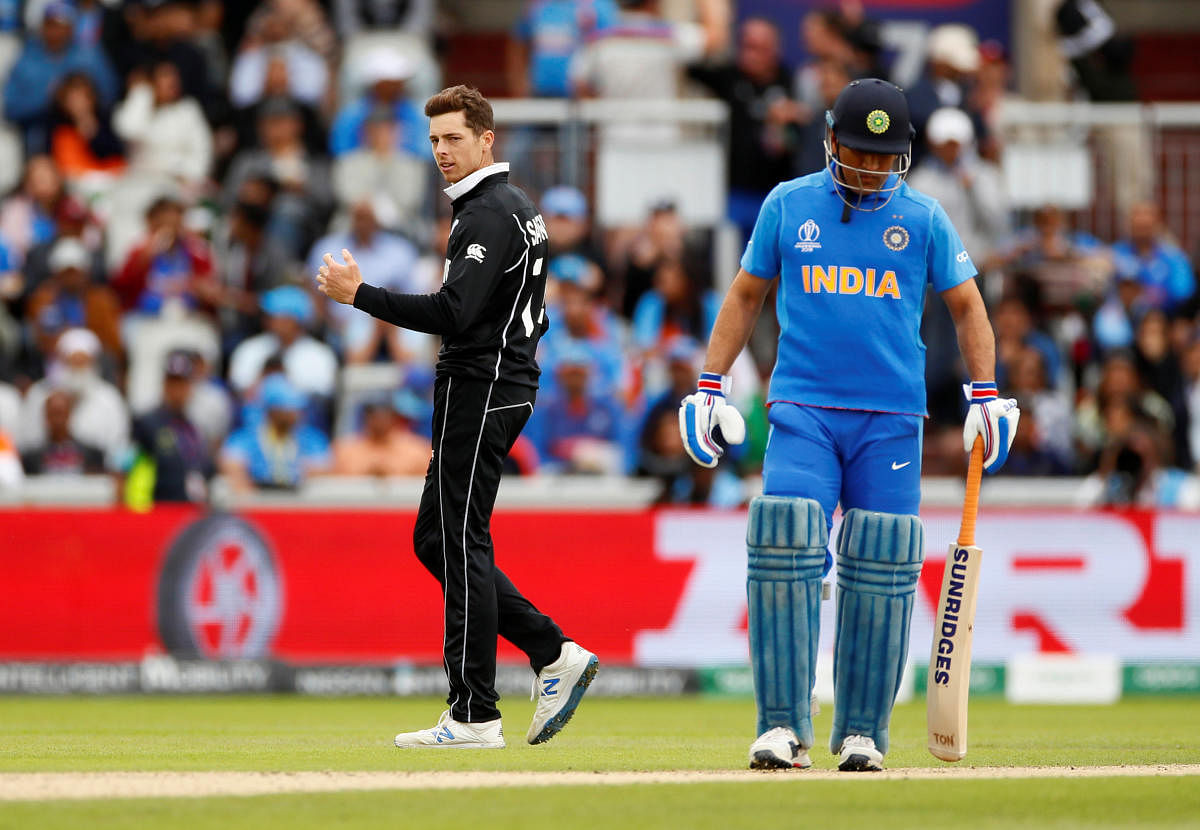 In the semifinal played over two days due to rain, the Black Caps stunned fancied India by 18 runs to reach their second successive World Cup final. (Reuters Photo)