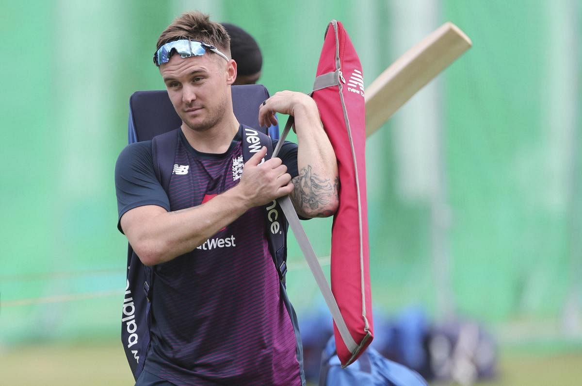 London: England's Jason Roy leaves after batting in the nets during a training session ahead of the Cricket World Cup final match against New Zealand at Lord's cricket ground in London, England, Saturday, July 13, 2019. AP/PTI