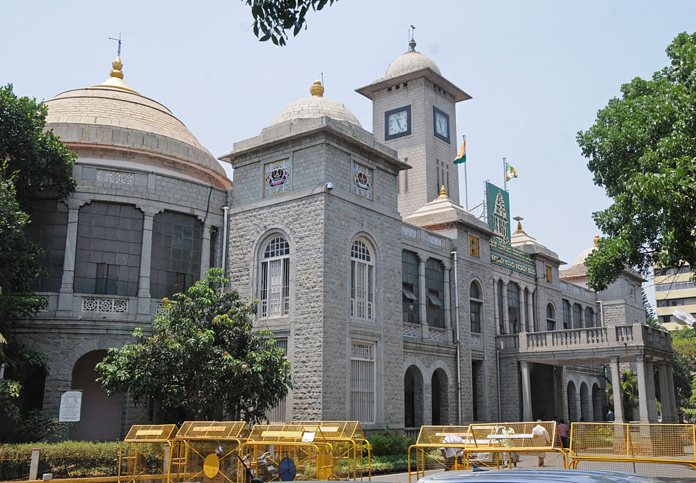 The Bruhat Bengaluru Mahanagara Palike (BBMP). DH file photo