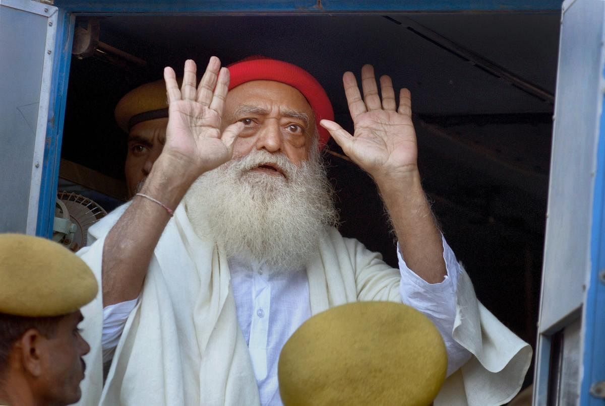 The Supreme Court Monday dismissed the bail plea of self-styled preacher Asaram Bapu in connection with a sexual assault case lodged against him in Gujarat. PTI file photo