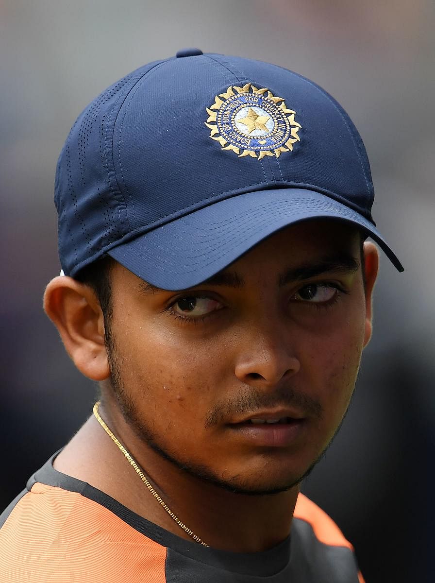 Prithvi Shaw is yet to feature in any international match for India since making his debut against the West Indies. (AFP File Photo)