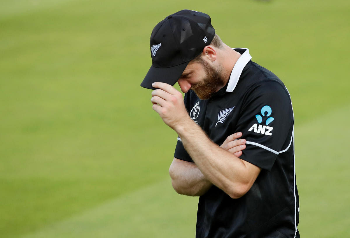 New Zealand's Kane Williamson looks dejected after England win the World Cup. Reuters