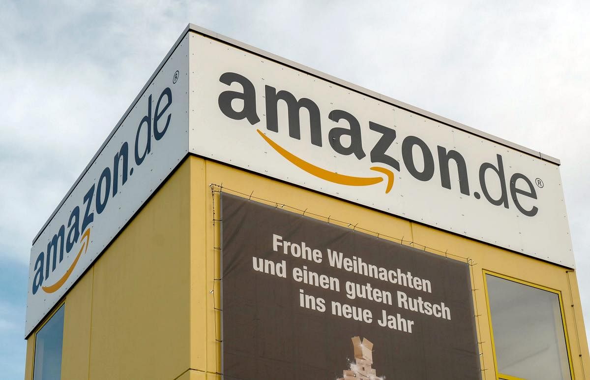 Amazon employees went on strike at seven locations in Germany (AFP Photo)
